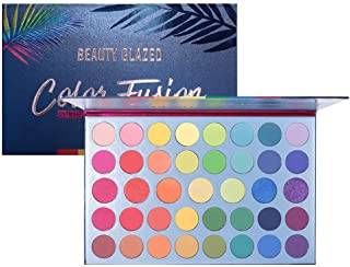 Beauty Glazed 39 Färger Ögonskugga Pulver Palette Glitter glänsande gyllene ögonskugga Mycket pigmenterad skimmer Matt metalliskt vattentätt slätt pulver, naturligt lysande ögonmakeuppaletter