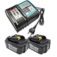 FengWings® 5,0Ah BL1850B Ersätt för makita batterier 18v BL1830 BL1850 BL1860 adapter DC18RC | BMR100 BMR102 DMR102 DMR105 DMR108 DMR110 BMR104 BMR103 DMR104 DMR105 DMR106
