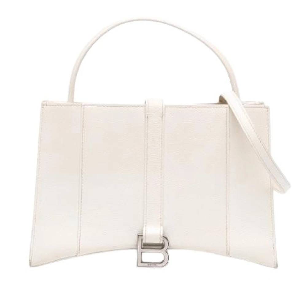 Balenciaga Vintage Pre-owned Satchel - Vintage - Dame - Hvid - ONE SIZE - Uld