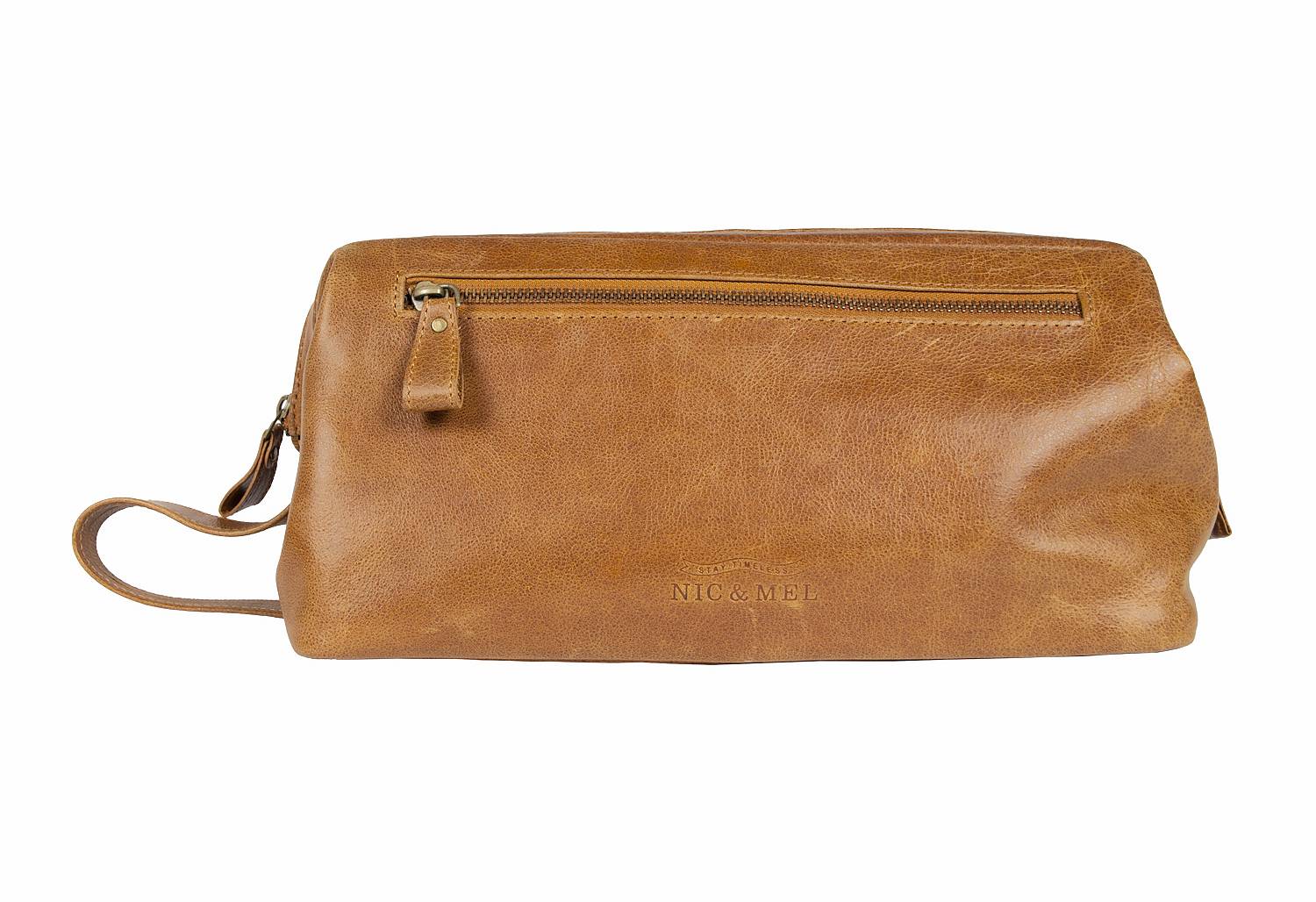 SEAN TOILETRY BAGCognac Leather
