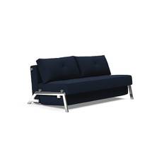 Innovation Cubed sovesofa 160 (krom, 528 Mixed Dance Blue)