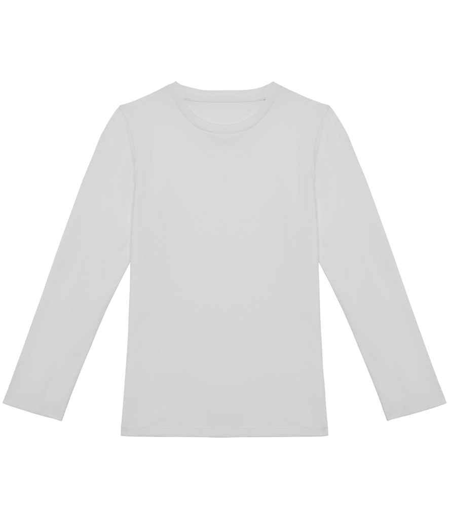 Organic Cotton Kids Long Sleeve T-shirt - 8-10 / White (8-10)