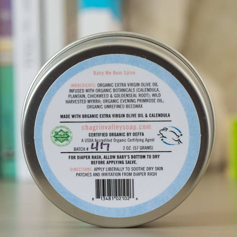 Baby Me! Baby Bum herbal økologisk salve: bleudslæt, arp, tør hud, hudirritation Stor - 57 g.
