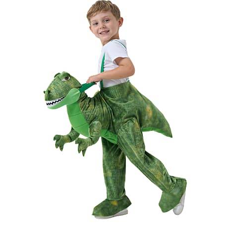 Rid-på-dino kostume str. 116 (På lager i butik)
