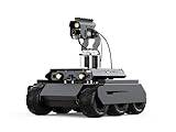 Waveshare UGV Rover Open-Source 6 Wheels 4WD AI Robot,Compatible with Raspberry Pi 5, Dual Controllers, Comes with Pan-Tilt Module, PI5-4GB Included