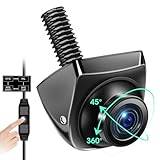 Jansite multikompatibel backkamera 360° roterbar AHD 1080P/720P/NTSC/PAL modeller P069 backkamera för bil Vans IP69K parkeringshjälp 170° vidvinkel
