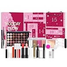 Beauty Advents kalender 2024 - makeup adventskalender 2024 | adventskalender smink och kosmetik set | 24 dagar jul adventskalender kvinnor | nedräkningskalender överraskning kosmetisk makeup-kit för