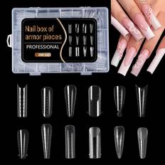 TEMU 12 Different Models Nail Dual Forms Set, Full Cover Acrylic Nail Tips Extension Molds For Builder Gel Manicure Design, Professional Kit