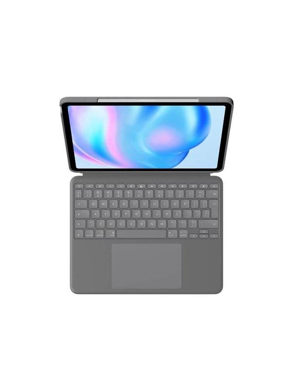 Logitech Combo Touch for iPad Air 13" (M2) - Oxford Grey - Tastatur & Folio set - Engelska (US) - Grå