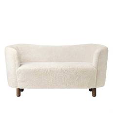 Audo mingelsoffa Smoked Oak Sheepskin Off White