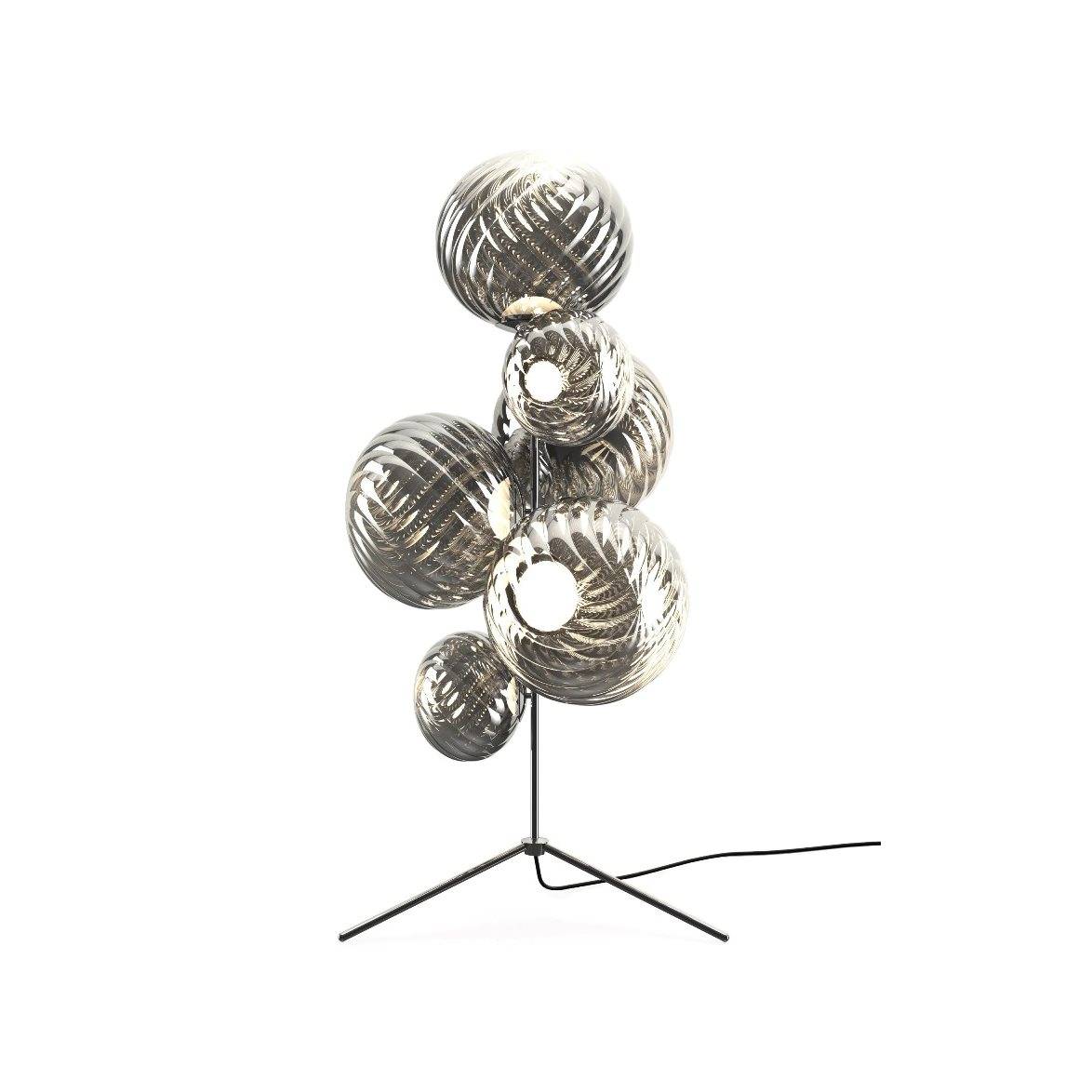 Tom Dixon Whirl Floor Chandelier Silver LED UN