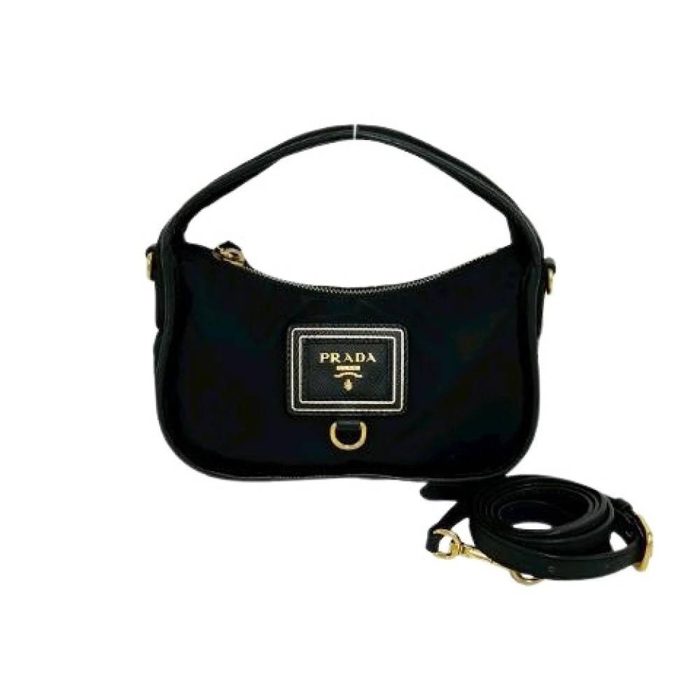 Prada Vintage - Pre-owned Nylon Leather 2way Mini Shoulder Bag Vintage - Dam - ONE Size - Nylon