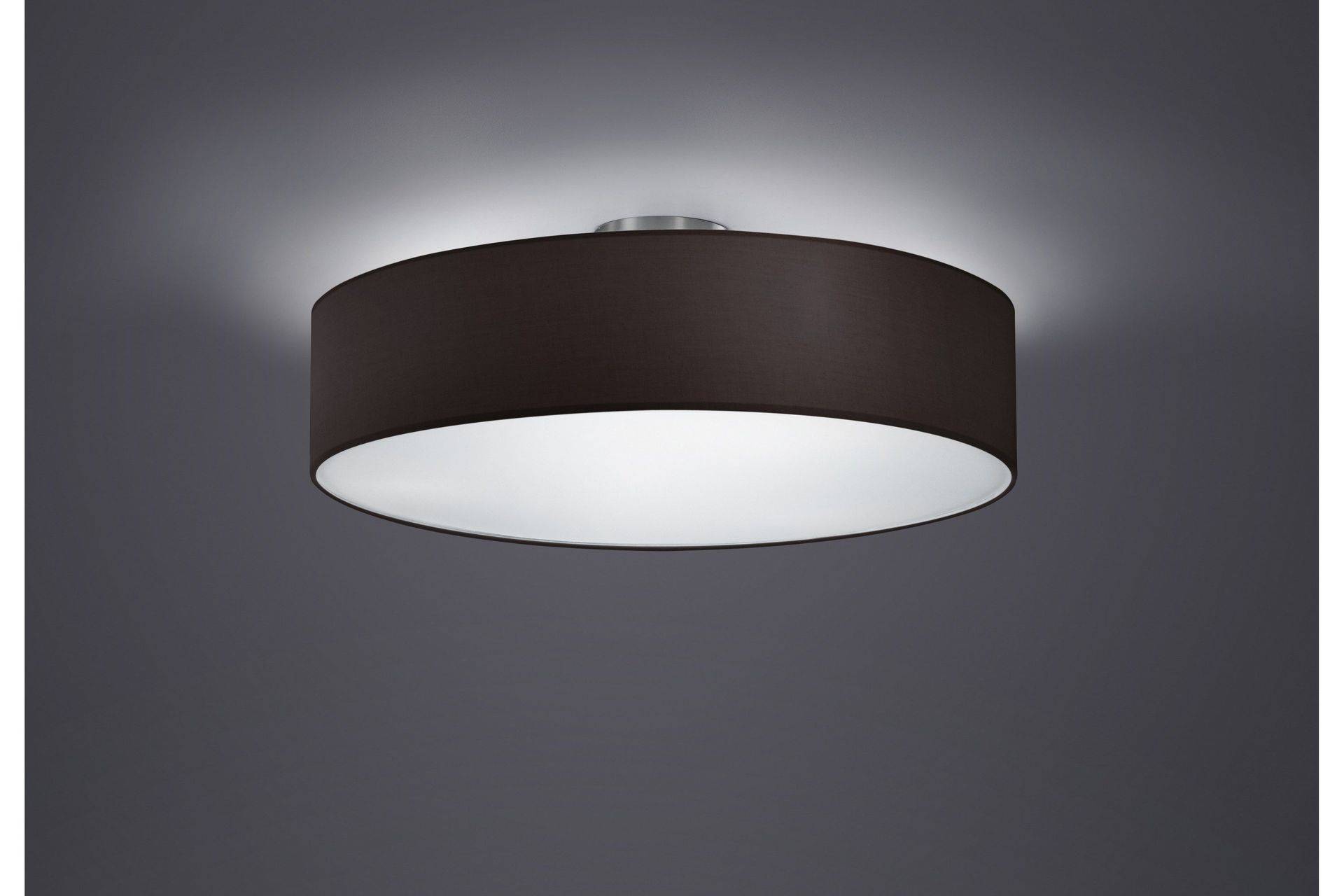 Hotel Plafond 50cm 3L E27 svart - Svart Taklampa sovrum Trio Lighting