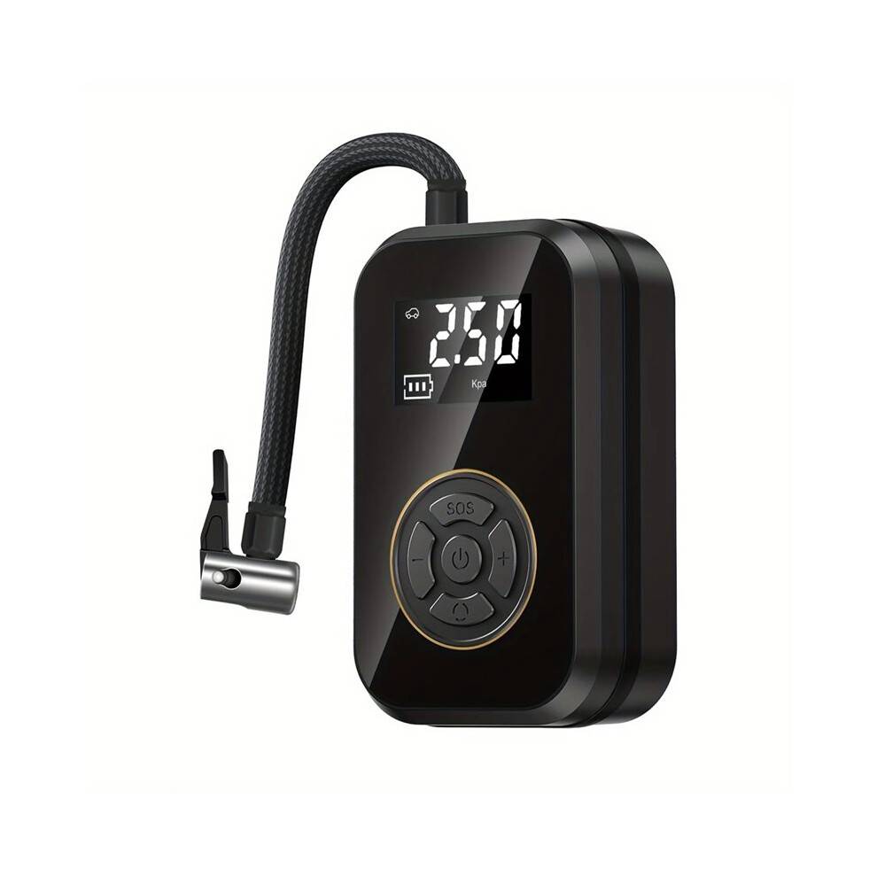 Portable Air Compressor Inflatable Pump with LED Light for Bicycle Car Tires & Electric Bike