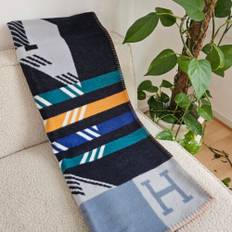 Hermès Avalon Jump’H blanket, Blå/Gul/Grøn