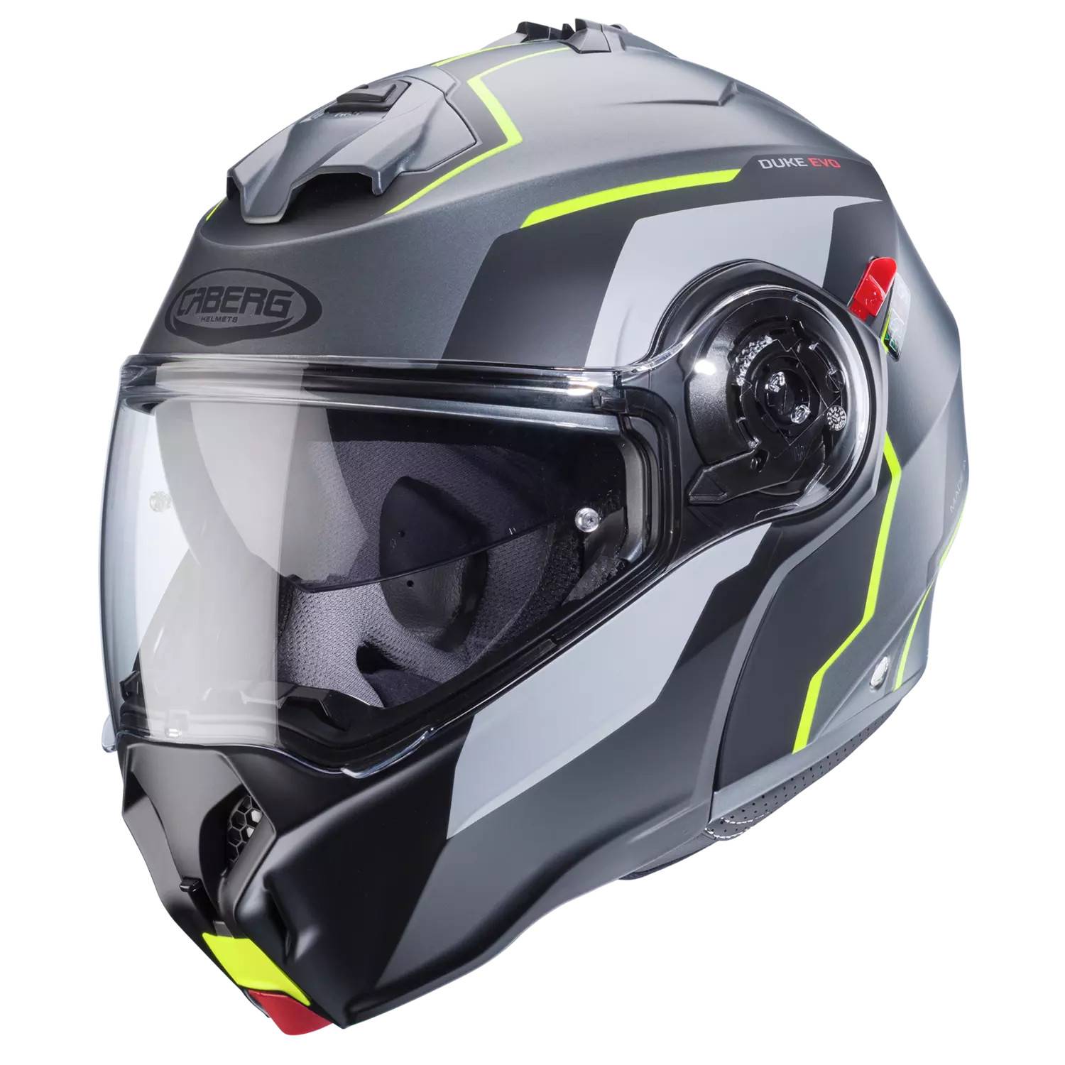 Caberg Duke Evo Move Matt Grå/Svart/Neongul