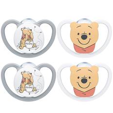 NUK Dummies Space Disney Winnie The Pooh Gr. 2, 6 - 18 måneder 4 stk