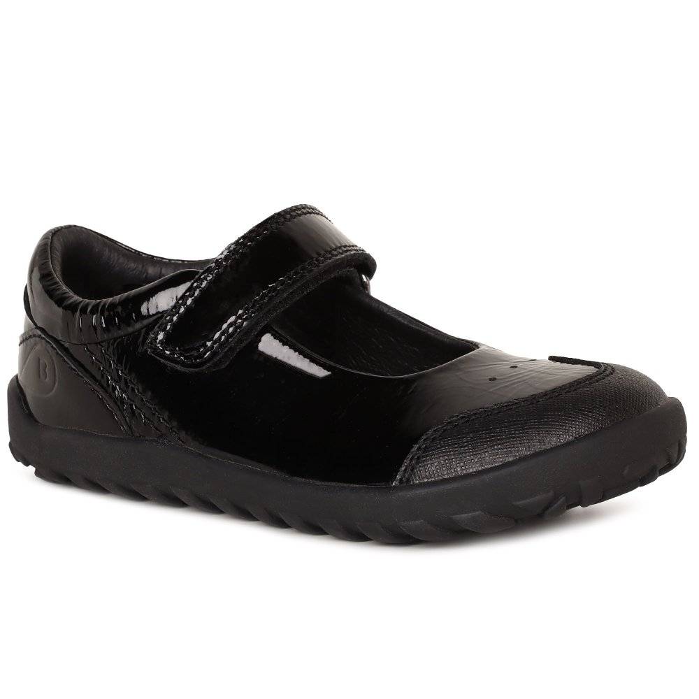 Bobux Hula MJ Girls School Shoes Colour: Black Patent, Size: 13 / 32