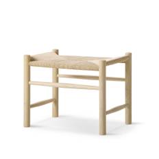 Fredericia Furniture - Wegner J16 Stool Såpad Ek Natursits - Taburetter - Hans J. Wegner - Beige - Naturmateriale/Træ