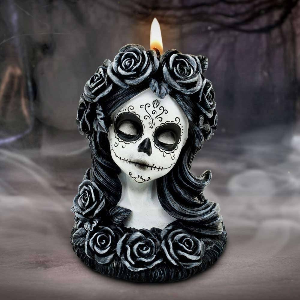 Flor de muerte ljushållare