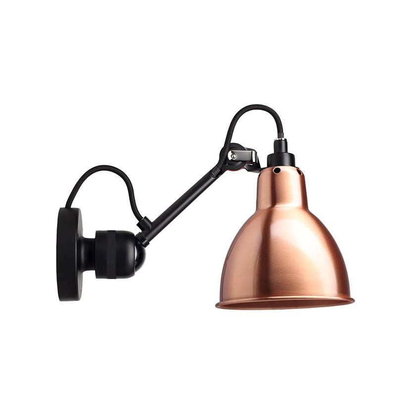 DCW éditions Lampe Gras N°304 vägglampa round svart/koppar