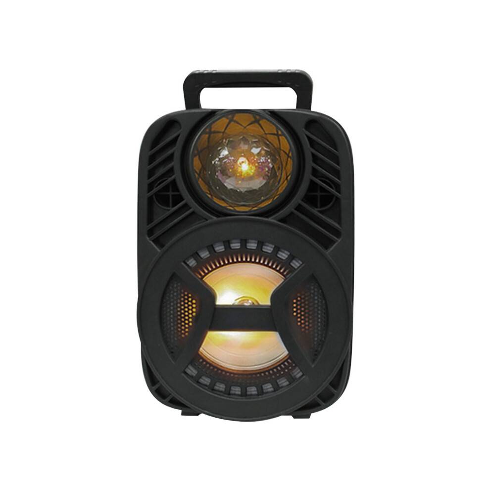 Udsalgstilbud! Bærbar Bluetooth Karaoke-maskine med mikrofon, LED-lys, kompatibel med sangsystemer. Gave til børn og voksne.