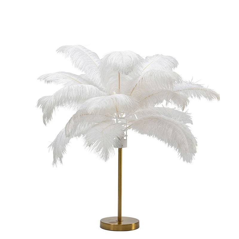 KARE Design Feather Palm bordslampa vit