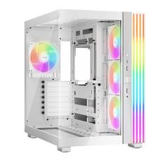 be Middle Tower PC Case ATX Pillarless Light Base 600 LX White Domestic Authorized Distributor Product BGW68 quiet! (With Fan) LGT-BSE-600/LX/WH vit