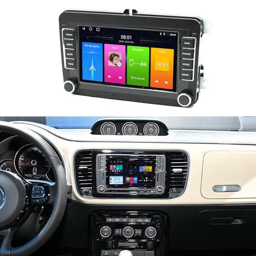 Android bilradio med GPS-navigering HD-skärm pekskärm med Carplay Canbus bilradio, ersättning för VW Beetle Coupe, Cabrio 5C1 5C2 5C7 5C8 2011–2019
