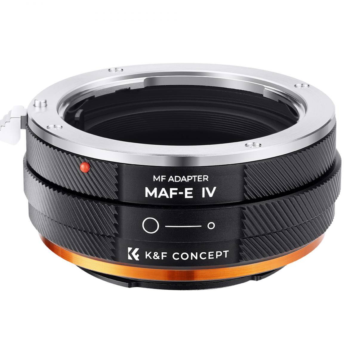 KENTFAITH FIT ART MAF-NEX Lens Mount Adapter Manual Focus Compatible with Minolta AF/Sony Alpha A Series Lens to Sony-E NEX Mount Camera Body with Matting Varnish Design