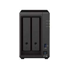 Synology DS723+ 2-Bay Diskstation NAS (AMD Ryzen™ 4 Threads R1600 Dual-Core 2GB Ram 2xRJ-45 1GbE LAN-Port), 16TB Bundle mit 2 x 8TB Seagate IronWolf NAS HDDs