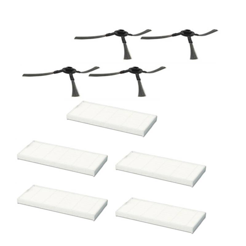 Robot Vacuum Cleaner HEPA Filter Side Brush for Vileda VR 201 VR201 PetPro Robotic Vacuum Cleaner Spare Parts Replacement