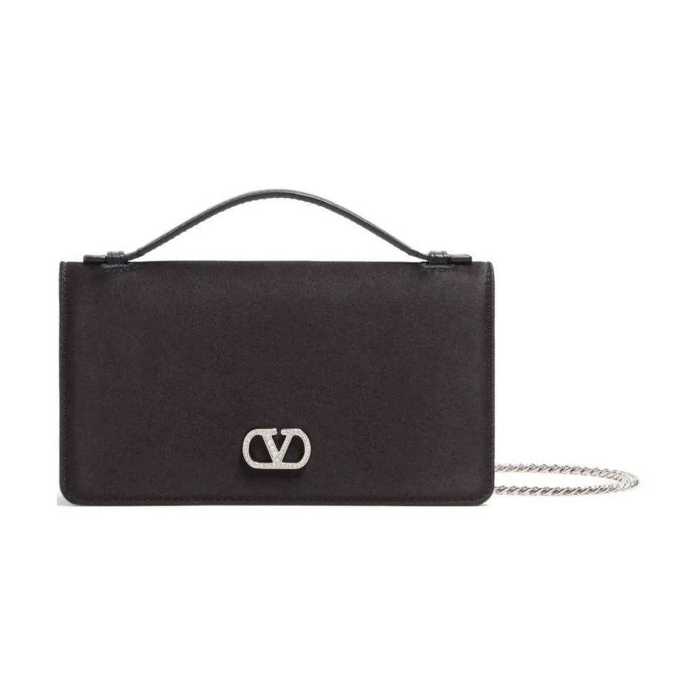 Valentino - VLogo Kedja Axelrem Satin Plånbok Väskor - Dam - ONE Size -