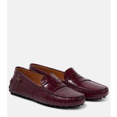 Tod's Gommino croc-effect leather driving shoes