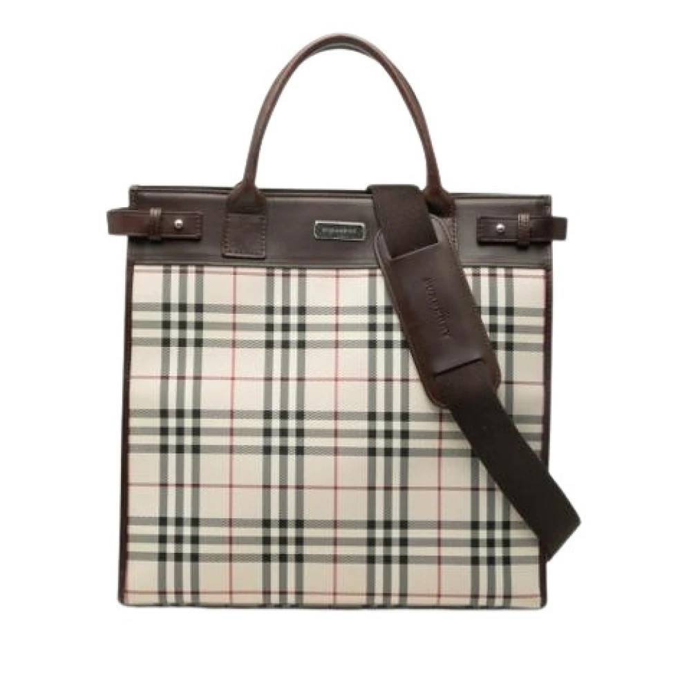 Burberry Vintage - Pre-owned Tote Bag Vintage - Dam - ONE Size - Läder