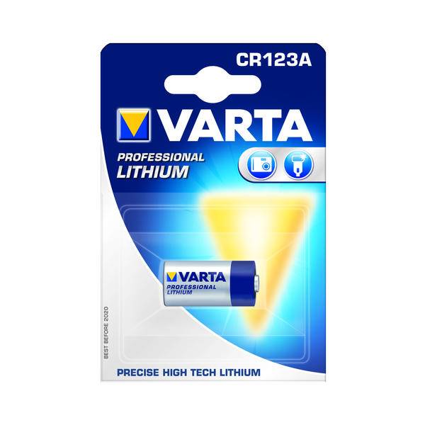 Varta Professional Lithium Batteri Photo CR123A 3V 1er blister x 100 s