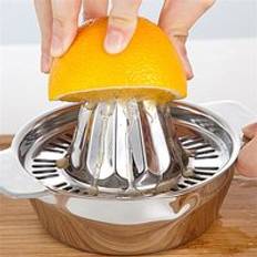Bärbar manuell juicepress köksjuicer apelsinjuicer presspress i rostfritt stål citronpress fruktskruvpressare apelsinpress