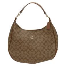 Coach Pre-owned, Pre-owned, Dame, Brun, ONE SIZE, Uld, Pre-owned canvas håndtasker