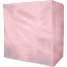 Salling ensfarvede servietter 40x40 cm 50-pak - rosa