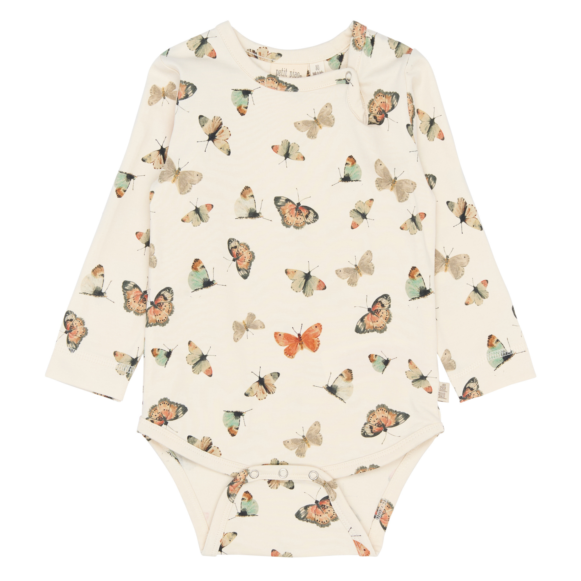 Petit Piao - Star LS Body, PP0059 - Eggnog Butterfly AOP - 74