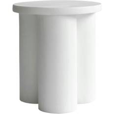 101 Copenhagen Big Foot Bord Høj 45x45 Cm Elfenbenshvidt - Sidebord & Aflastningsbord Fiberbeton Benhvid - 247003