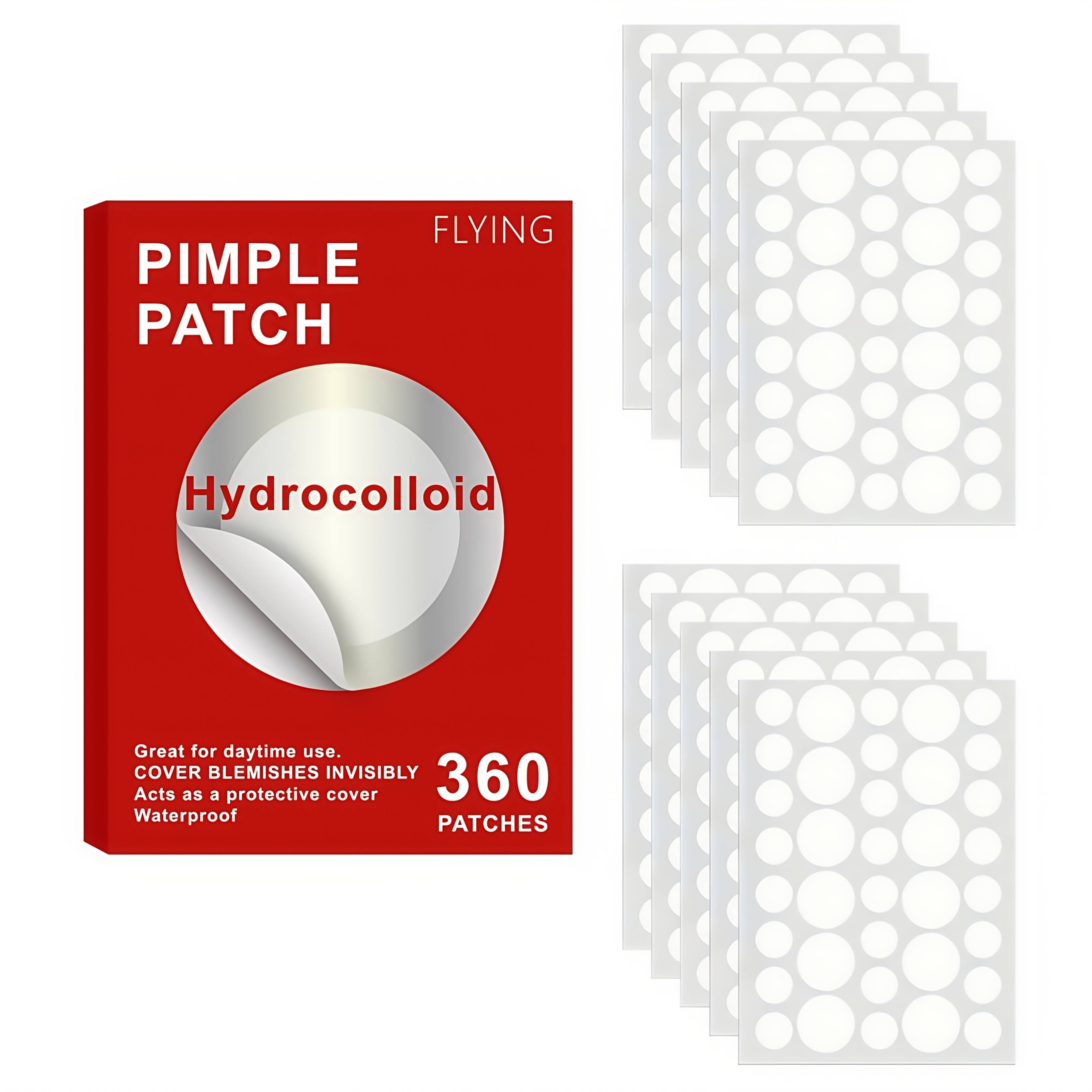 TEMU 360pcs Gentle Care Patches - Purifying, Non-irritating, Invisible Facial Skincare Patches - Soft, Breathable, Hydrogel-based For -prone Skin