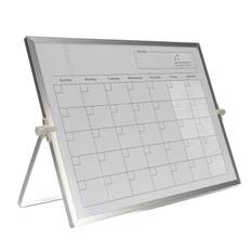 Dry Erase Calendar 30x40cm Double Sided Magnetic Desktop White Board Calendar Monthly Planner with