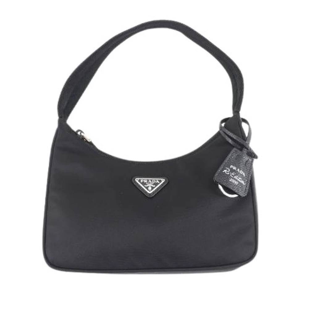 Prada Vintage Pre-owned Re-Edition 2000 Re-Nylon Mini Bag - Vintage - Dame - Sort - ONE SIZE - Nylon