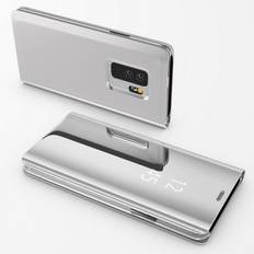 Silver Mirror Flip Case for Samsung Galaxy S20 - Clear View Protective Cover Case Phonillico®