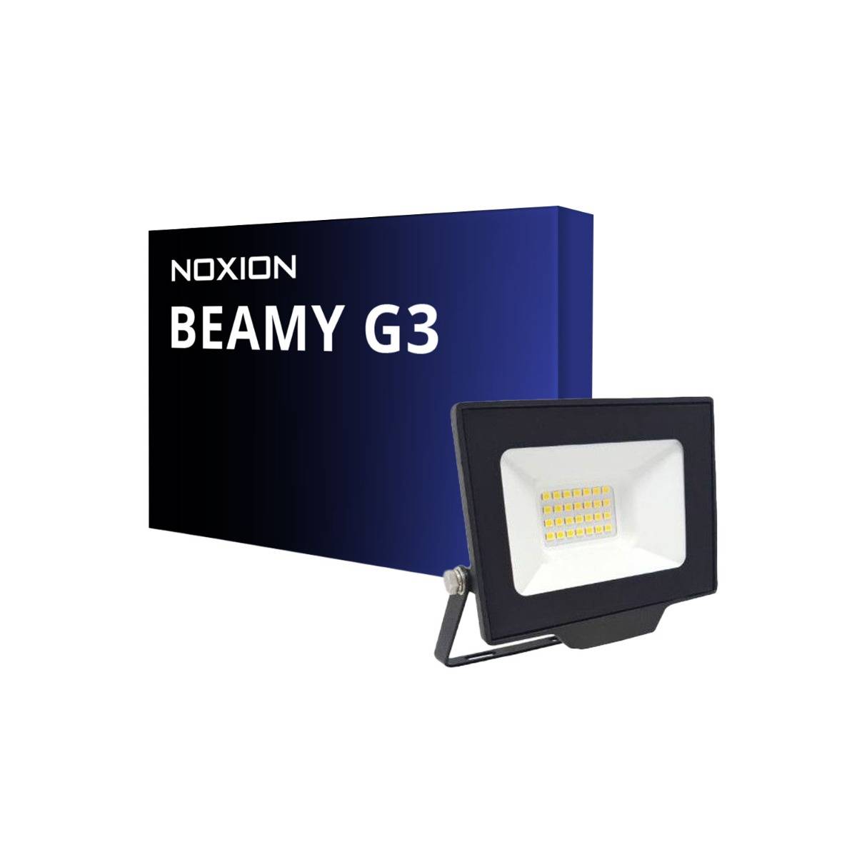 Noxion LED Projektør Beamy G3.1 Sort 30W 3300lm 110D - 830 Varm Hvid | IP65 - Symmetrisk