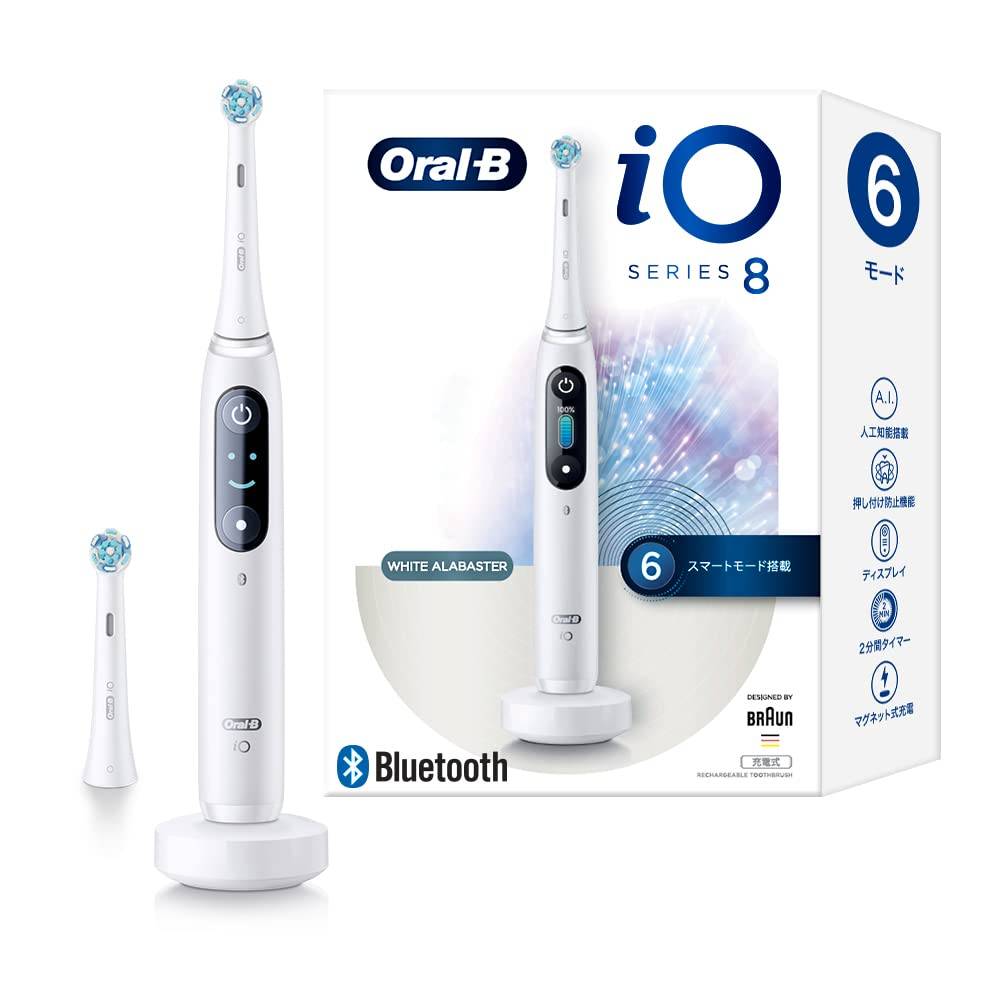Braun Electric Toothbrush Oral B iO8 iOM82A10WT White Alabaster vit