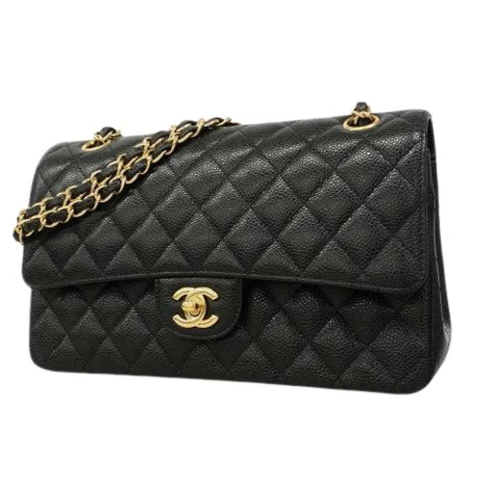 Chanel Vintage Pre-owned Vintage Skuldertaske - Vintage - Dame - Sort - ONE SIZE - Uld