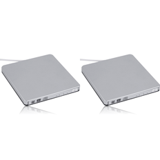 Ekstern CD/DVD drev til Mac & Windows - Super slim Superdrive, 2x