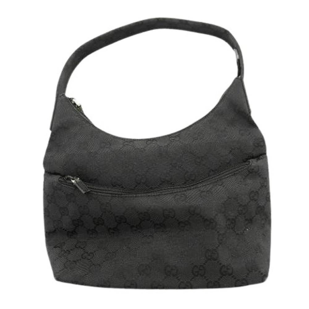 Gucci Vintage Pre-owned Vintage Skuldertaske - Vintage - Dame - Sort - ONE SIZE - Uld